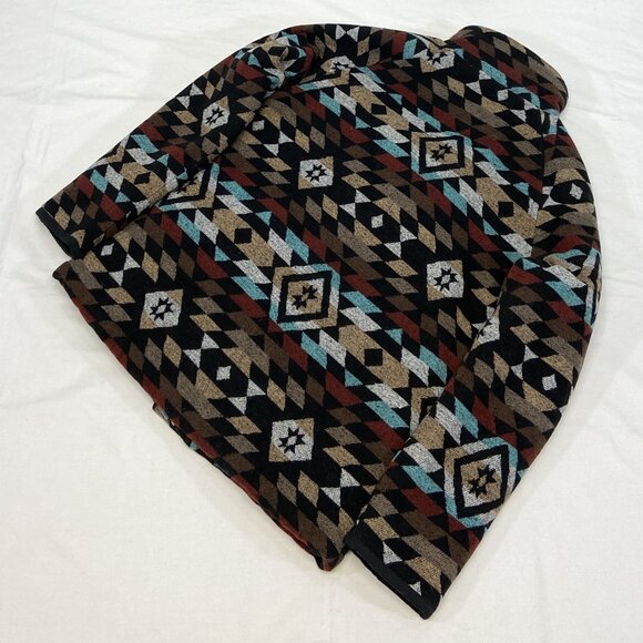 Cruel Denim Aztec Southwest Blanket Print Puff Lined Jacket Concho Western Boho - Picture 9 of 12